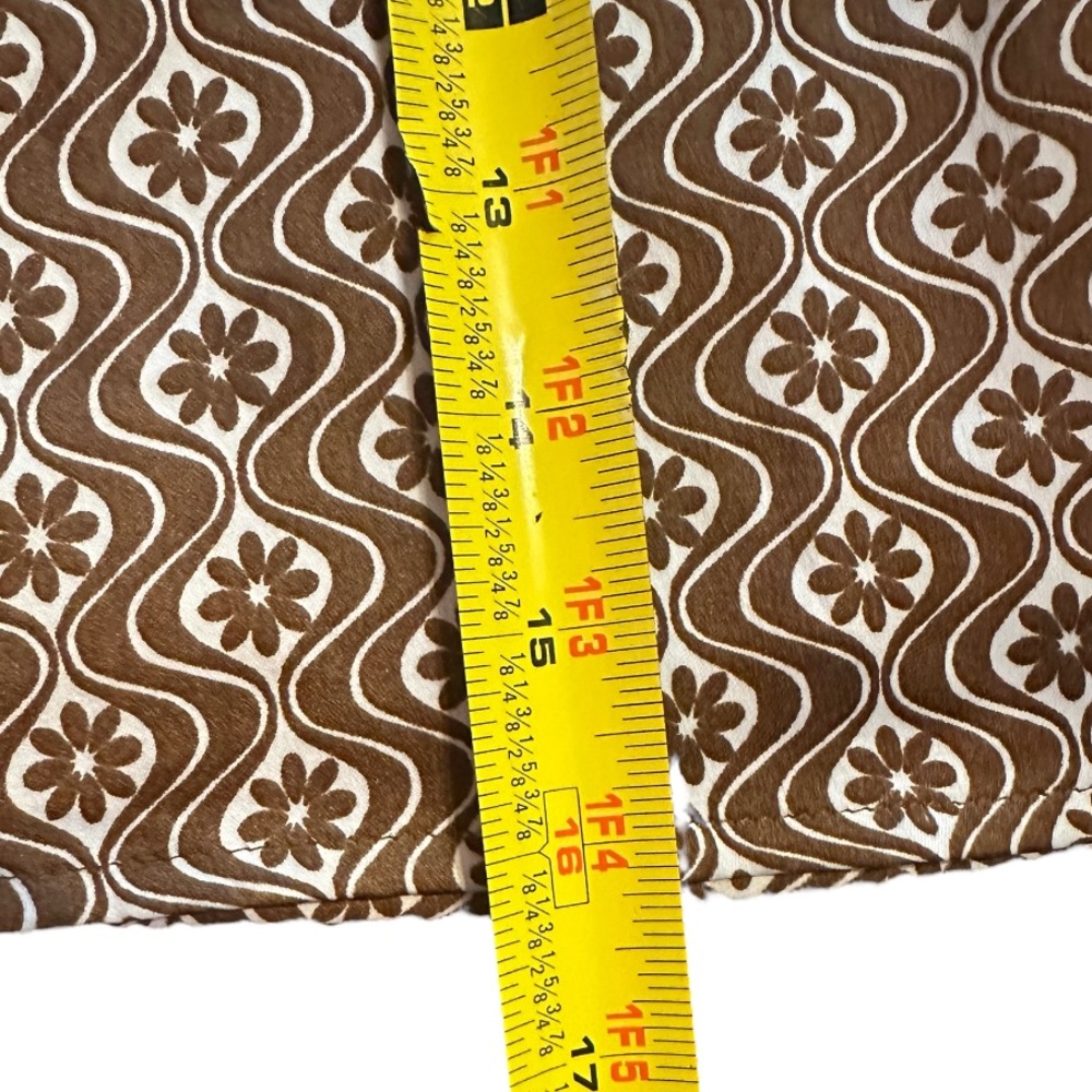 Hollister High Rise Brown Tan Lined Mini Pencil Skirt with Slit. Size Large. - Picture 5 of 8